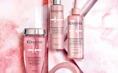 Kérastase Chroma Absolu. La gamme de soins aux complexes d’acides réparateurs pour tous les cheveux colorés.