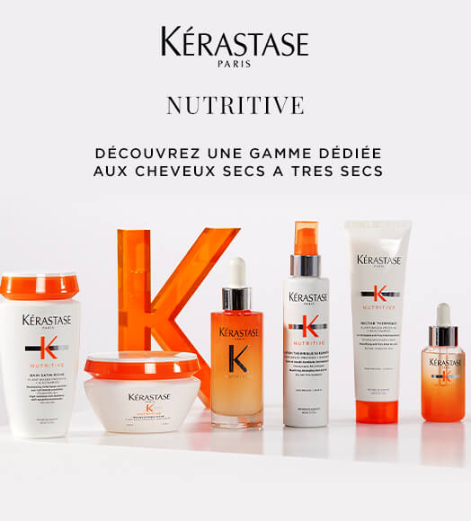 Découvrez Nutritive Kérastase reformulée, une gamme d’exception pour cheveux secs du cuir chevelu jusqu’aux pointes.